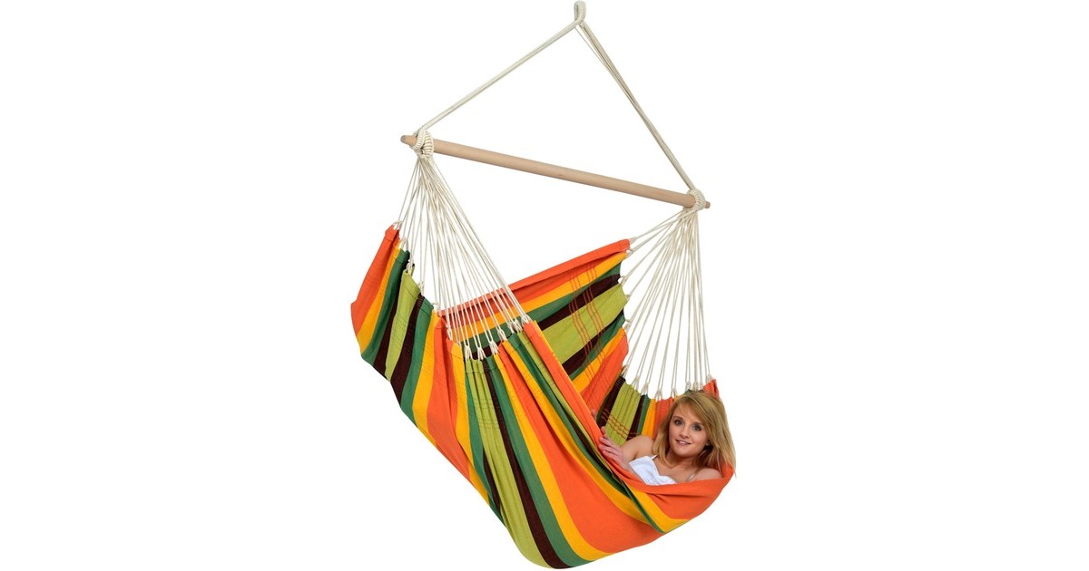 Amazonas Hängesessel Brasil Gigante Esmeralda AZ-2030330, Camping-Hängesessel(grün/gelb)