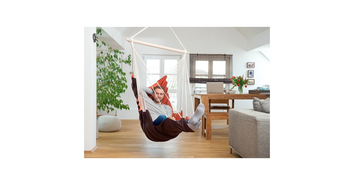 Amazonas Hängesessel California Terracotta AZ-2020260, Camping-Hängesessel(braun/orange)