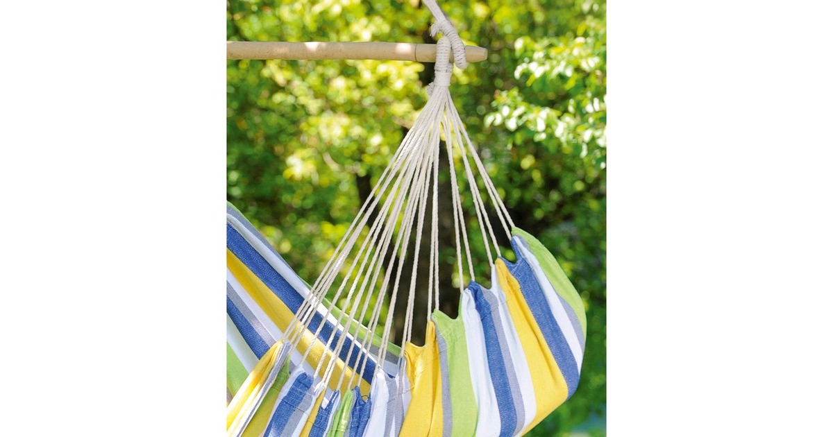 Amazonas Hängesessel Relax Kolibri AZ-2020115, Camping-Hängesessel(gelb/blau)