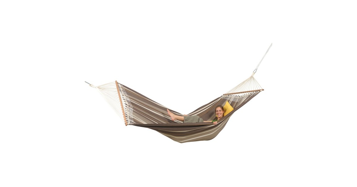 Amazonas Palacio Café AZ-1062200, Hängematte(braun, Mit Spreizstäben)
