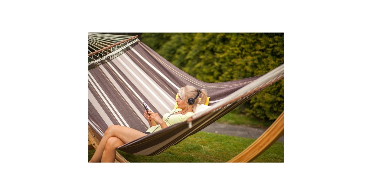 Amazonas Palacio Café AZ-1062200, Hängematte(braun, Mit Spreizstäben)