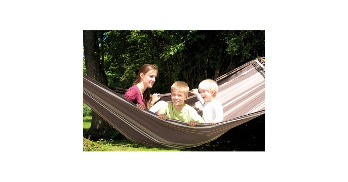 Amazonas Palacio Café AZ-1062200, Hängematte(braun, Mit Spreizstäben)