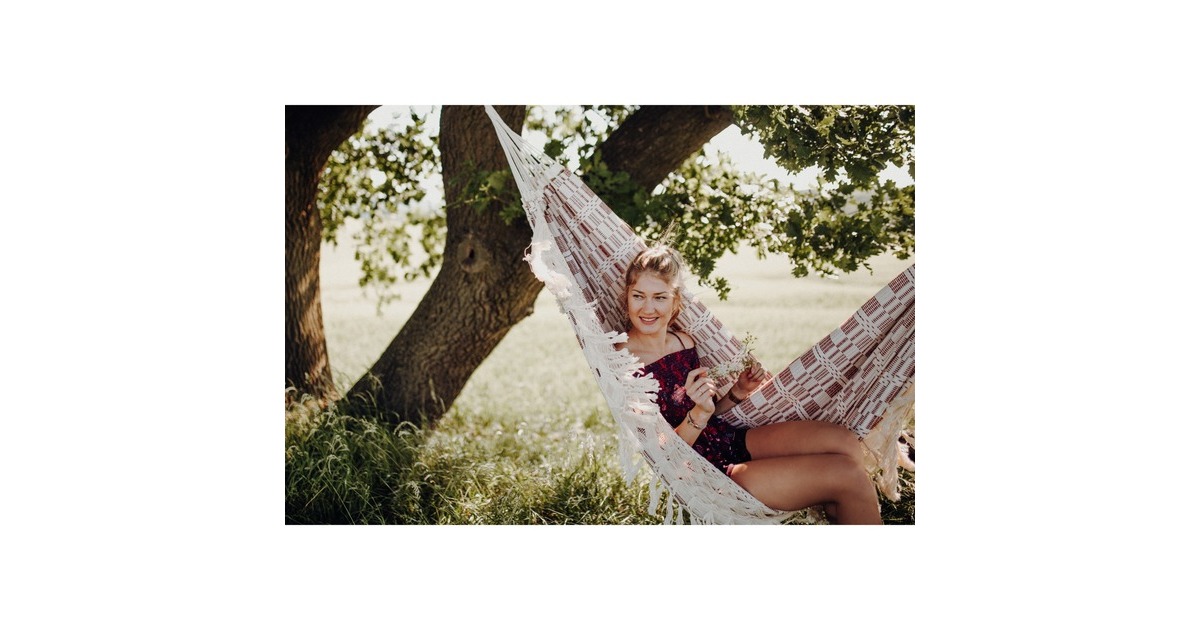 Amazonas Rio Bordeaux AZ-1019110, Camping-Hängematte(weiß/rot)