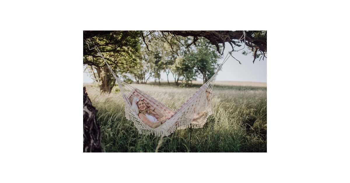 Amazonas Rio Bordeaux AZ-1019110, Camping-Hängematte(weiß/rot)