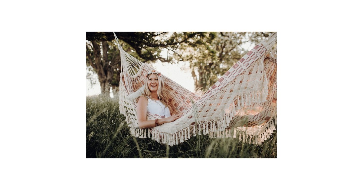 Amazonas Rio Bordeaux AZ-1019110, Camping-Hängematte(weiß/rot)