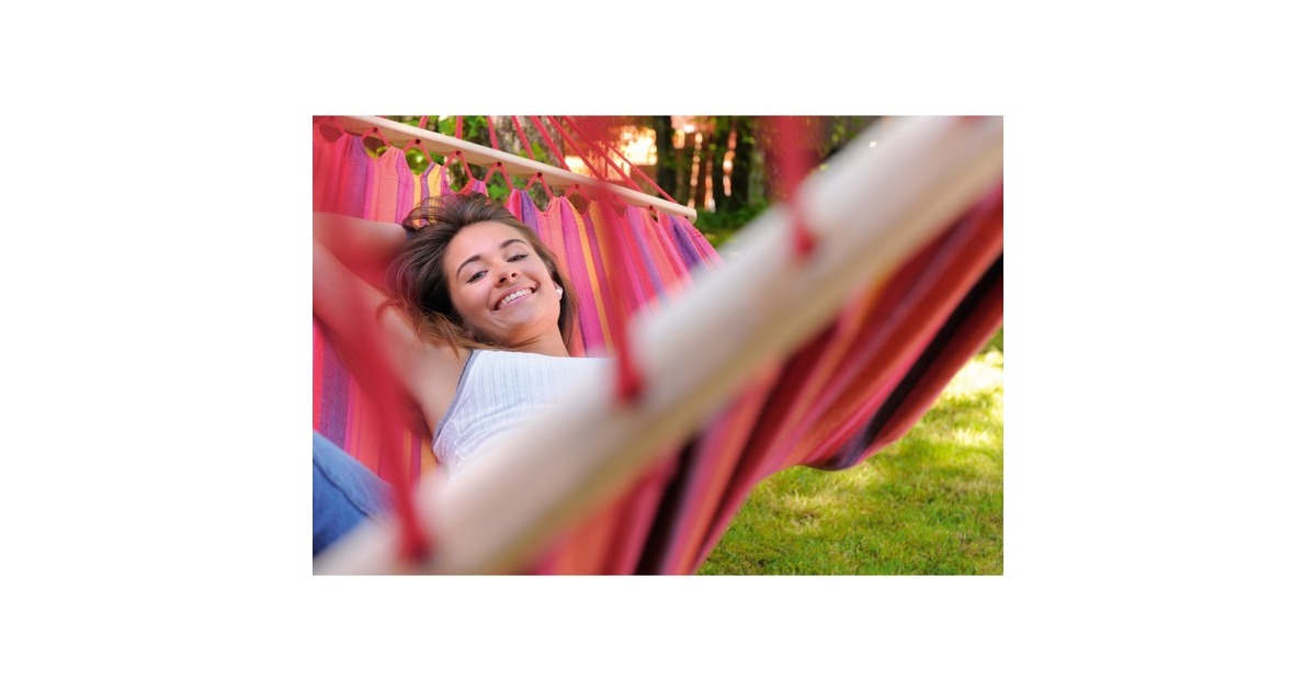 Amazonas Tonga Volcano AZ-1066110, Camping-Hängematte(rot/violett, Mit Spreizstäben)