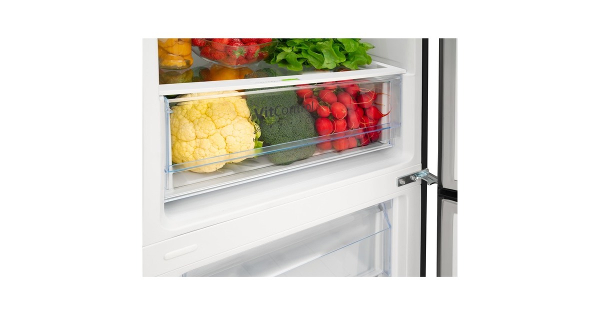 Amica KGCL 388 160 S, Kühl-/Gefrierkombination(edelstahl (dunkel))