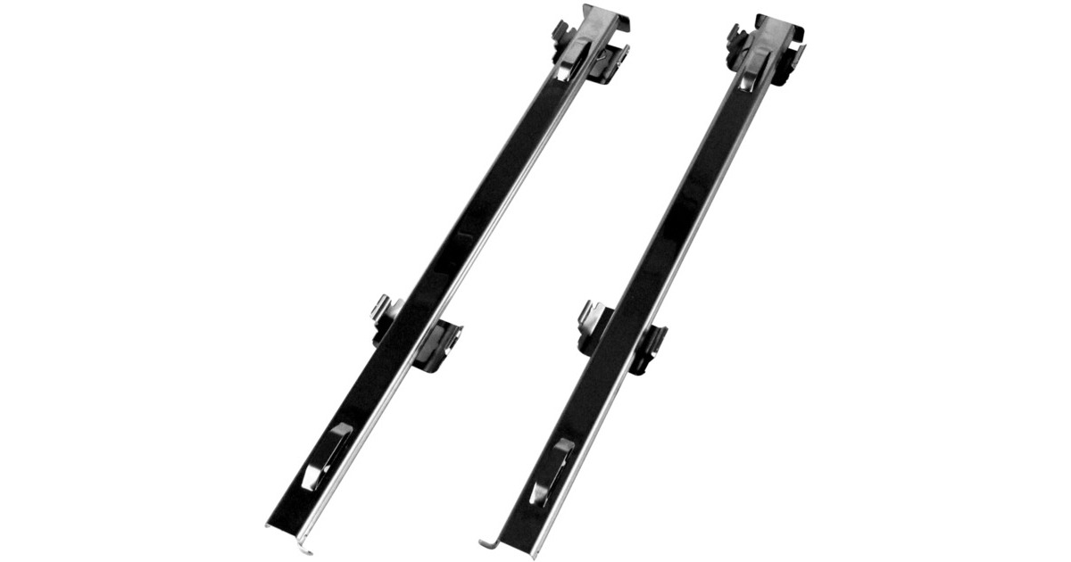 Amica Teleskop-Auszugsschienen-Paar (L/R) 00160, Backofenauszug(silber, Vollauszug mit Stopp-Funktion 100 %)