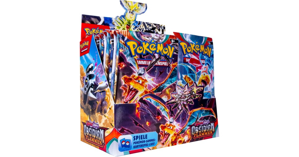 Amigo Pokémon-TCG: Karmesin & Purpur - Obsidian Flammen Booster Display, Sammelkarten Amigo Pokémon-TCG: Karmesin & Purpur - Obsidian Flammen Booster Display, Sammelkarten