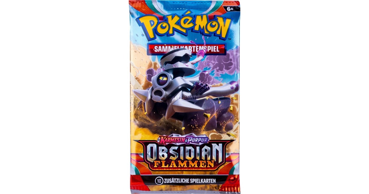 Amigo Pokémon-TCG: Karmesin & Purpur - Obsidian Flammen Booster Display, Sammelkarten