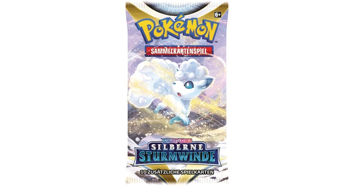Amigo Pokémon-TCG: Schwert & Schild - Silberne Sturmwinde Booster Display, Sammelkarten