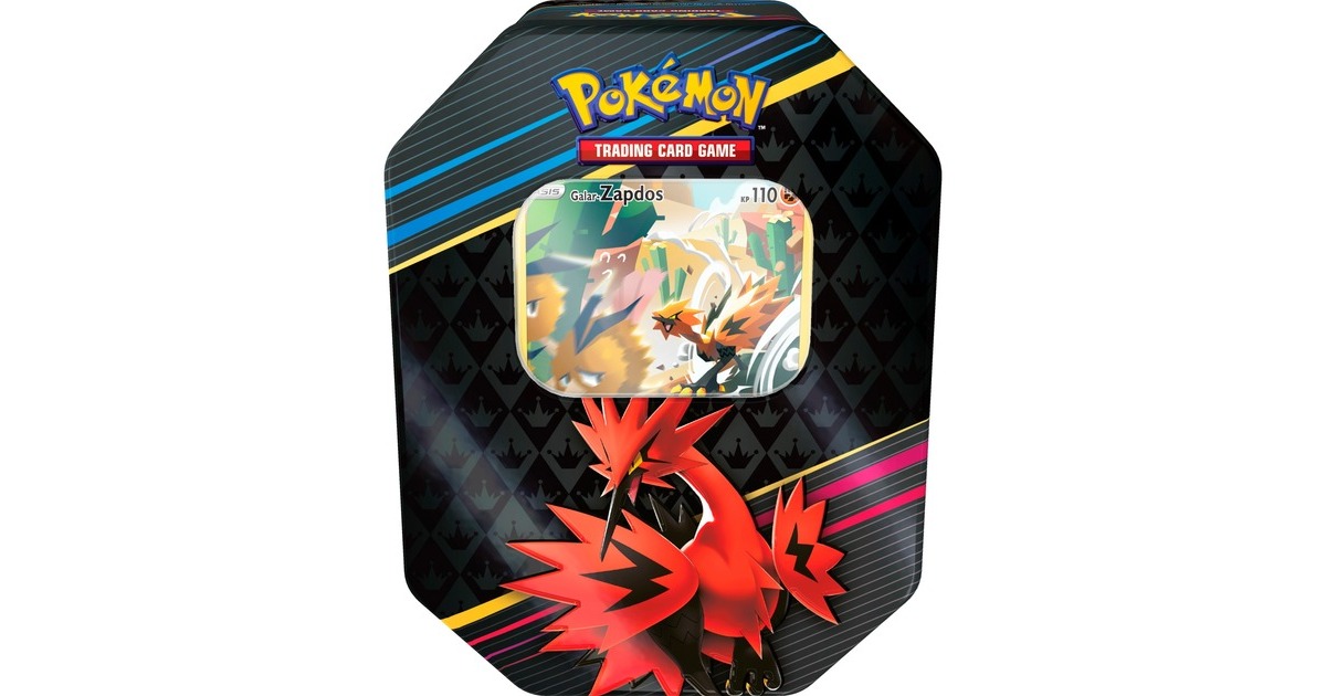 Amigo Pokémon-TCG: Zenit der Könige Tin-Box #2 – Galar-Zapdos, Sammelkarten Amigo Pokémon-TCG: Zenit der Könige Tin-Box #2 – Galar-Zapdos, Sammelkarten