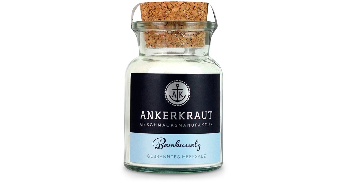 Ankerkraut Bambussalz, Gewürz(gemahlen, 130 g, Korkenglas)