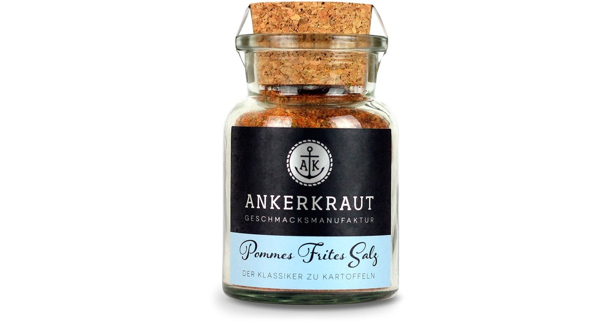 Ankerkraut Pommes Frites Salz, Gewürz(130 g, Korkenglas)