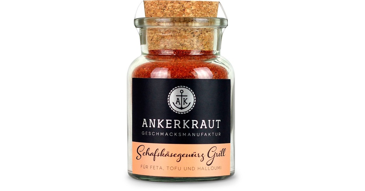 Ankerkraut Schafskäse / Feta Grill Gewürz(95 g, Korkenglas)