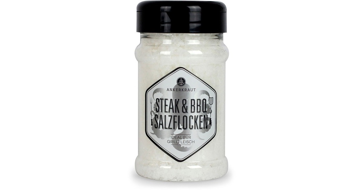 Ankerkraut Steak & BBQ Salzflocken, Gewürz(190 g, Streudose)