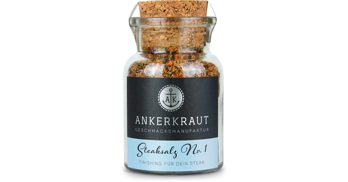 Ankerkraut Steaksalz No. 1, Gewürz(80 g, Korkenglas)