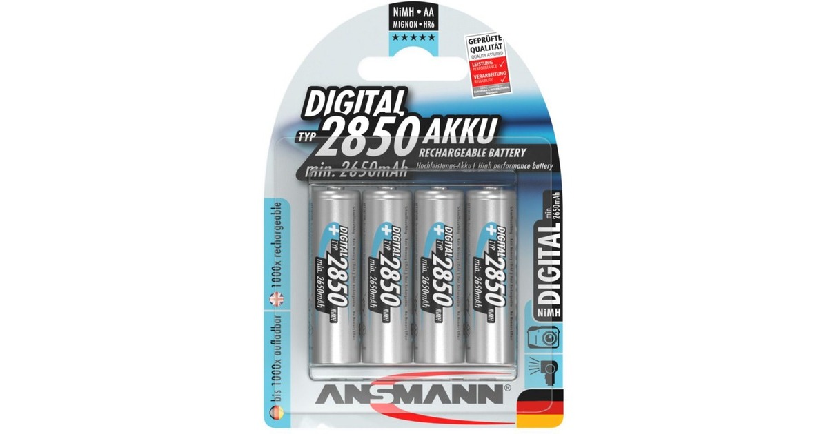 Ansmann 2850mAh NiMh Digital Professional, Akku