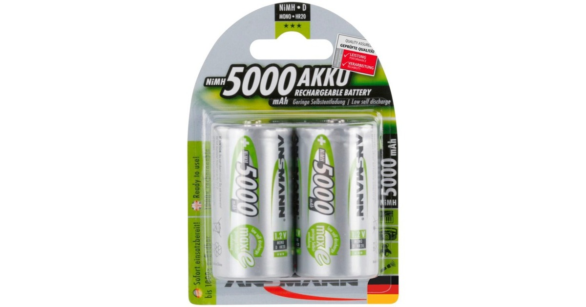 Ansmann 5000mAh NiMh, Akku(silber)