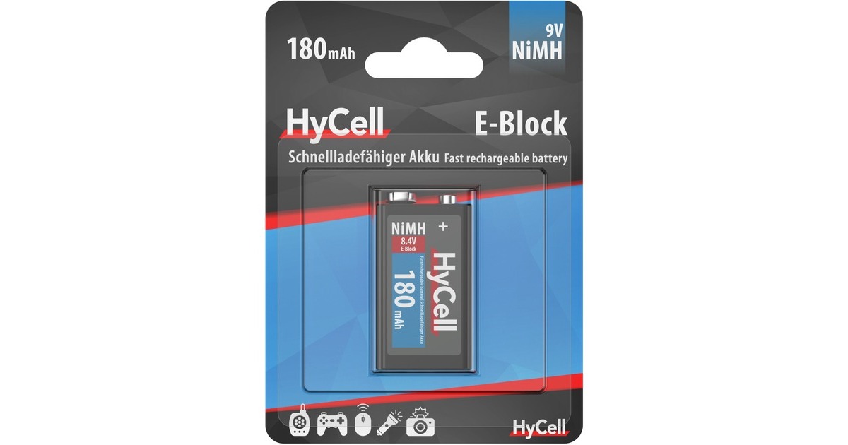 Ansmann 9V BLOCK / 6F22 Typ 150, Akku(1 Stück, E-Block)