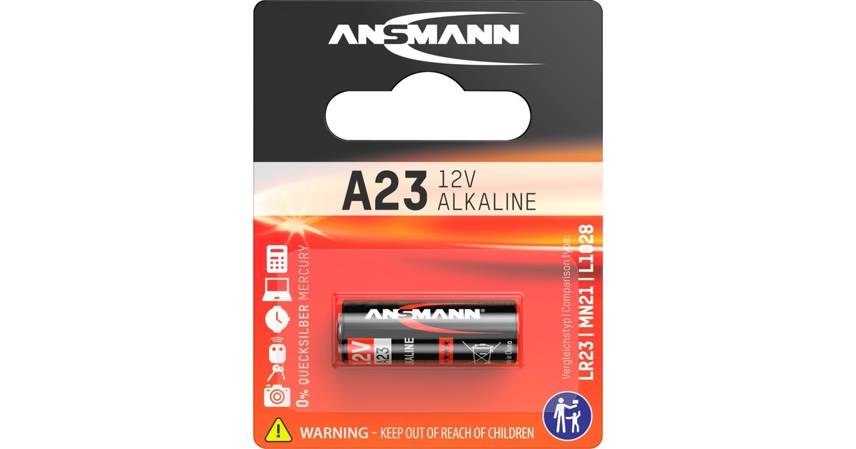 Ansmann A23, Batterie