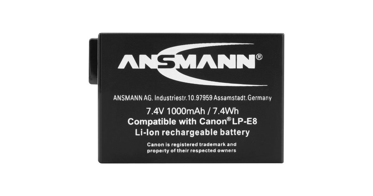 Ansmann A-Can LP-E8, Kamera-Akku