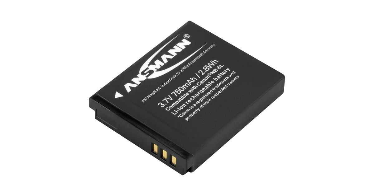 Ansmann A-Can NB 6 L, Kamera-Akku(entspricht Canon NB 6 L, Retail)