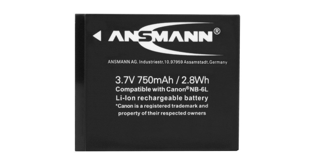 Ansmann A-Can NB 6 L, Kamera-Akku(entspricht Canon NB 6 L, Retail)