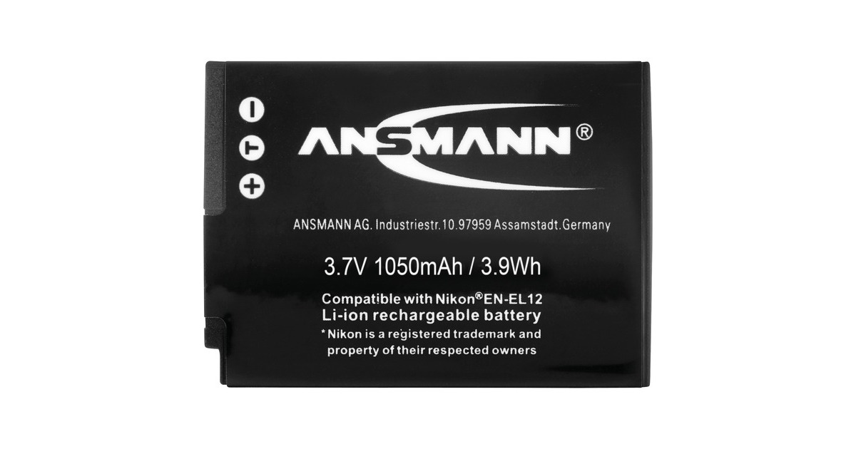 Ansmann A-Nik ENEL 12, Kamera-Akku(entspricht Nikon ENEL12)