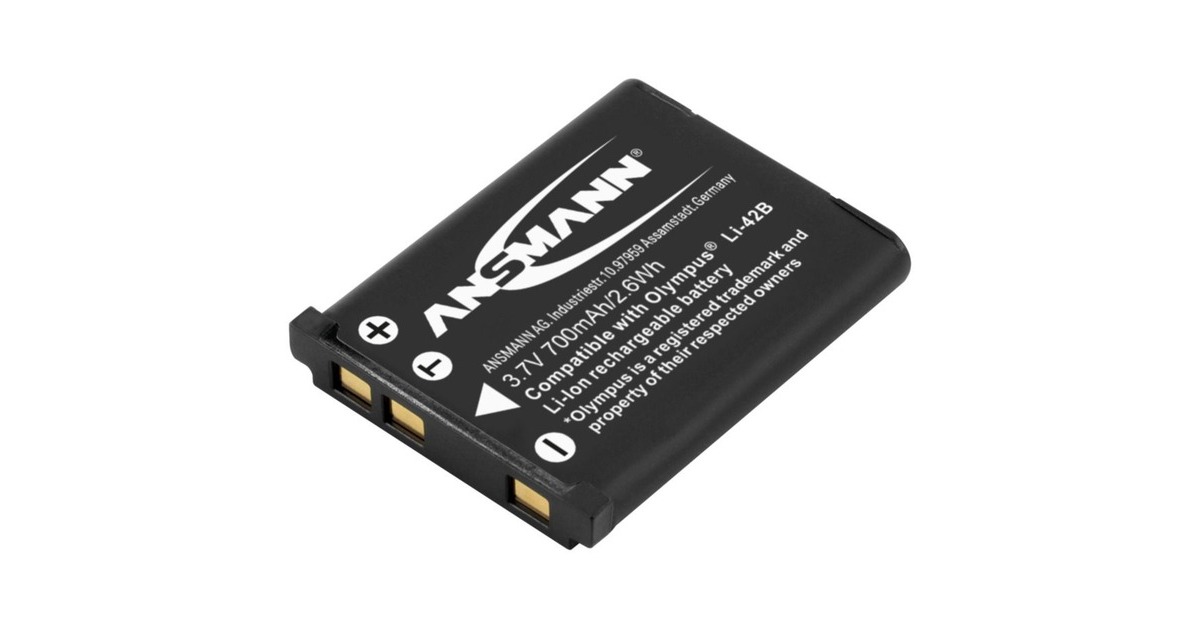 Ansmann A-Oly Li 42B, Kamera-Akku(entspricht Olympus Li 42 B)