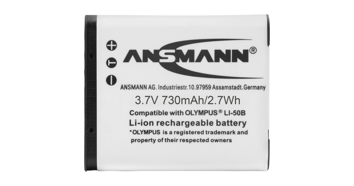 Ansmann A-Oly Li 50 B, Kamera-Akku(entspricht Olympus LI 50)