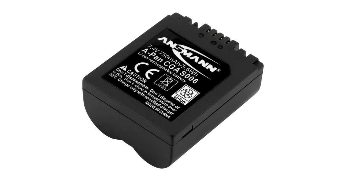 Ansmann A-Pan CGA S006, Kamera-Akku(entspricht Panasonic CGA S006)