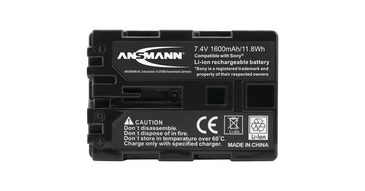 Ansmann A-Son NP FH 50, Kamera-Akku(entspricht Sony NP FH 50)