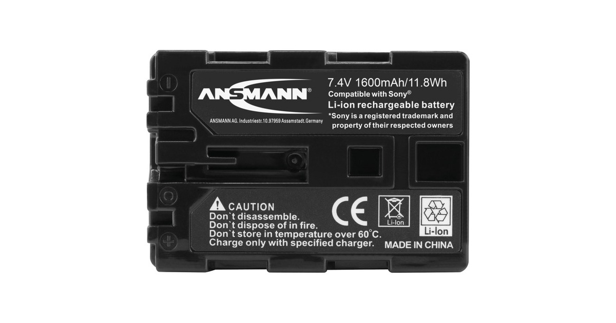 Ansmann A-Son NP FM500H, Kamera-Akku(entspricht Sony NP FM500H)