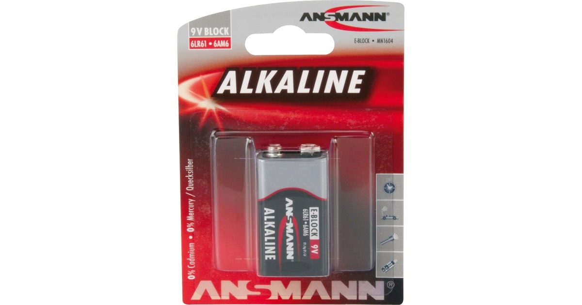 Ansmann Alkaline Red, Batterie(1 Stück, E-Block)