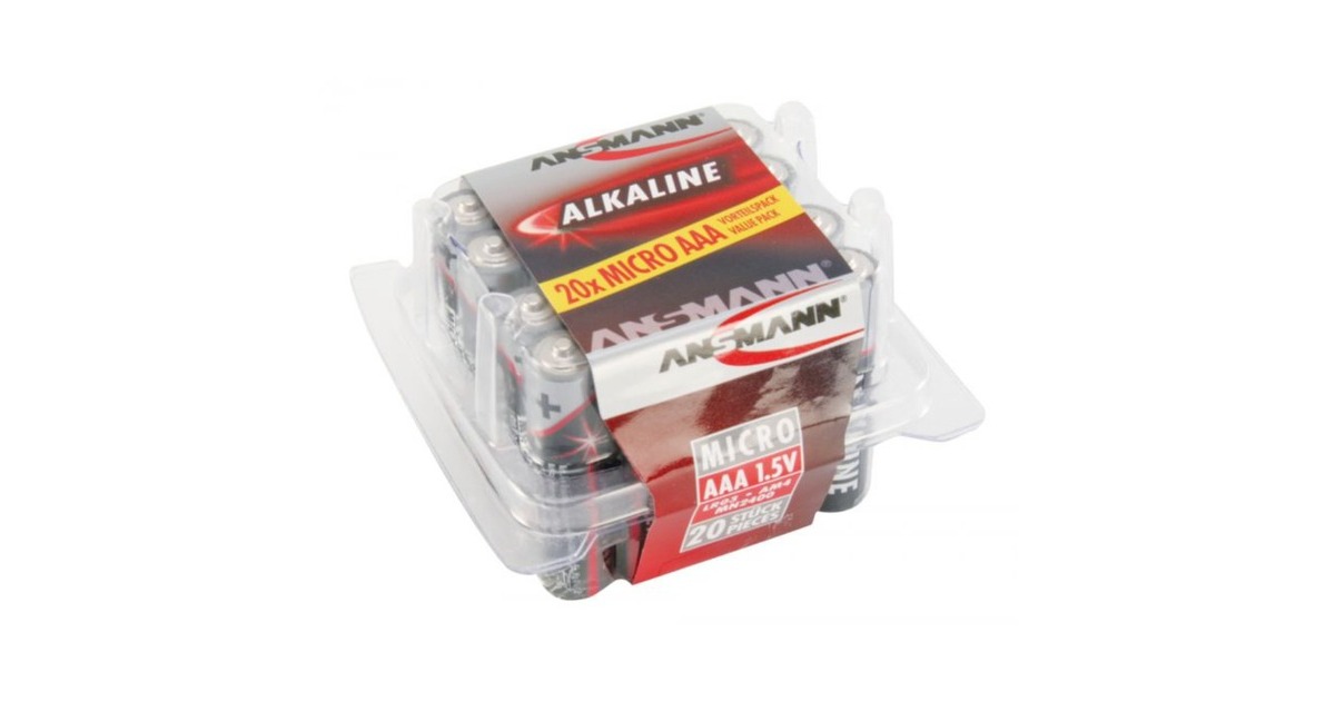Ansmann Alkaline Red, Batterie(20 Stück, AAA)