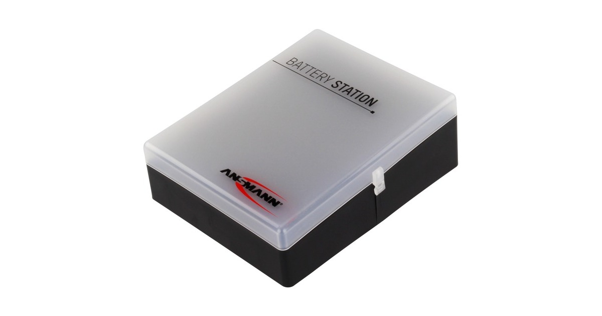 Ansmann Batteriebox 48, Akku-Box(schwarz/transparent)