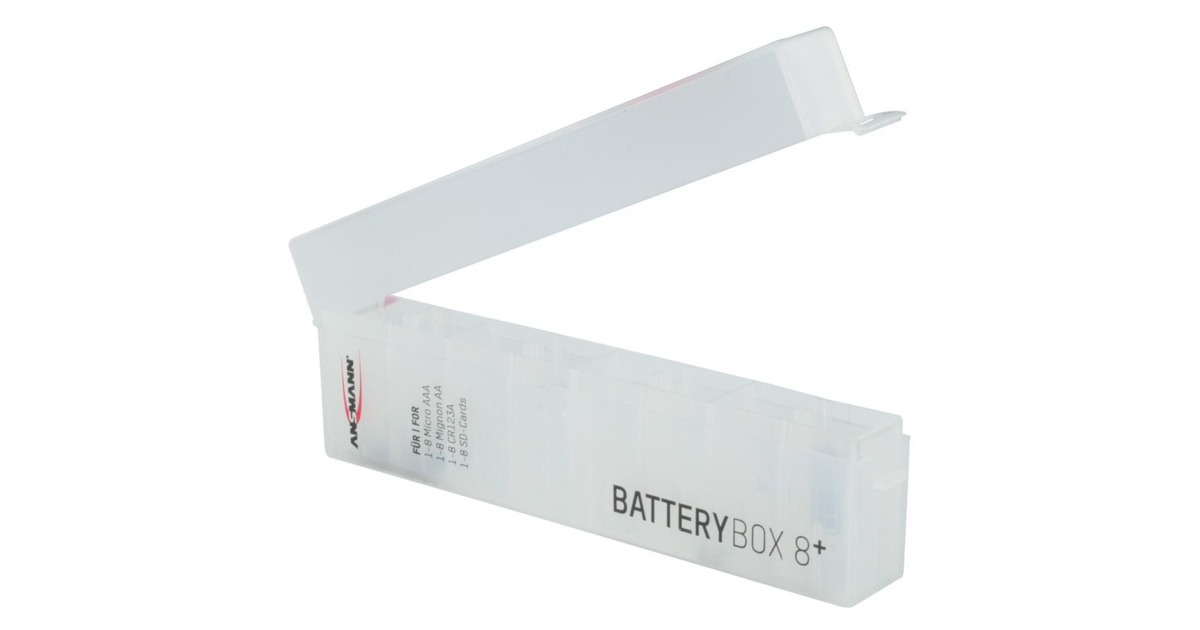 Ansmann Batterybox 8 plus, Akku-Box(transparent)