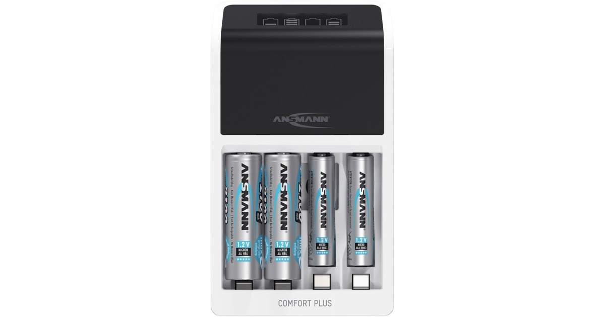 Ansmann Comfort Plus, Ladegerät(weiß/schwarz)