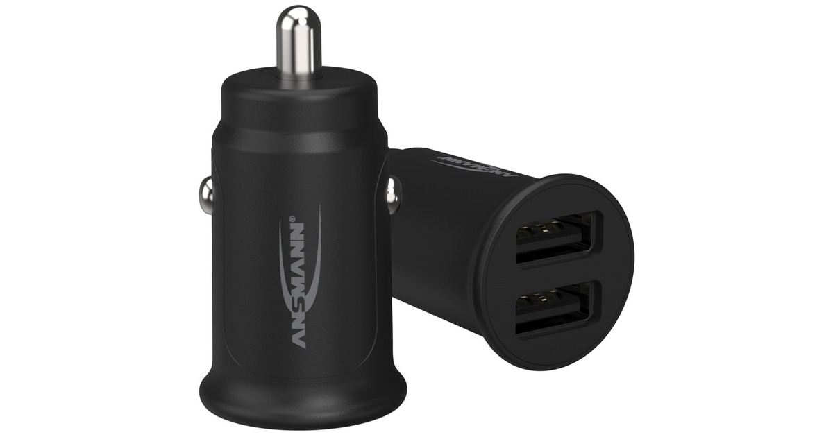 Ansmann In-Car-Charger CC212, Ladegerät(schwarz)