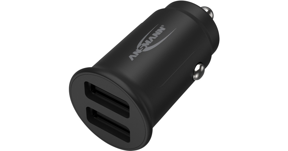 Ansmann In-Car-Charger CC212, Ladegerät(schwarz)