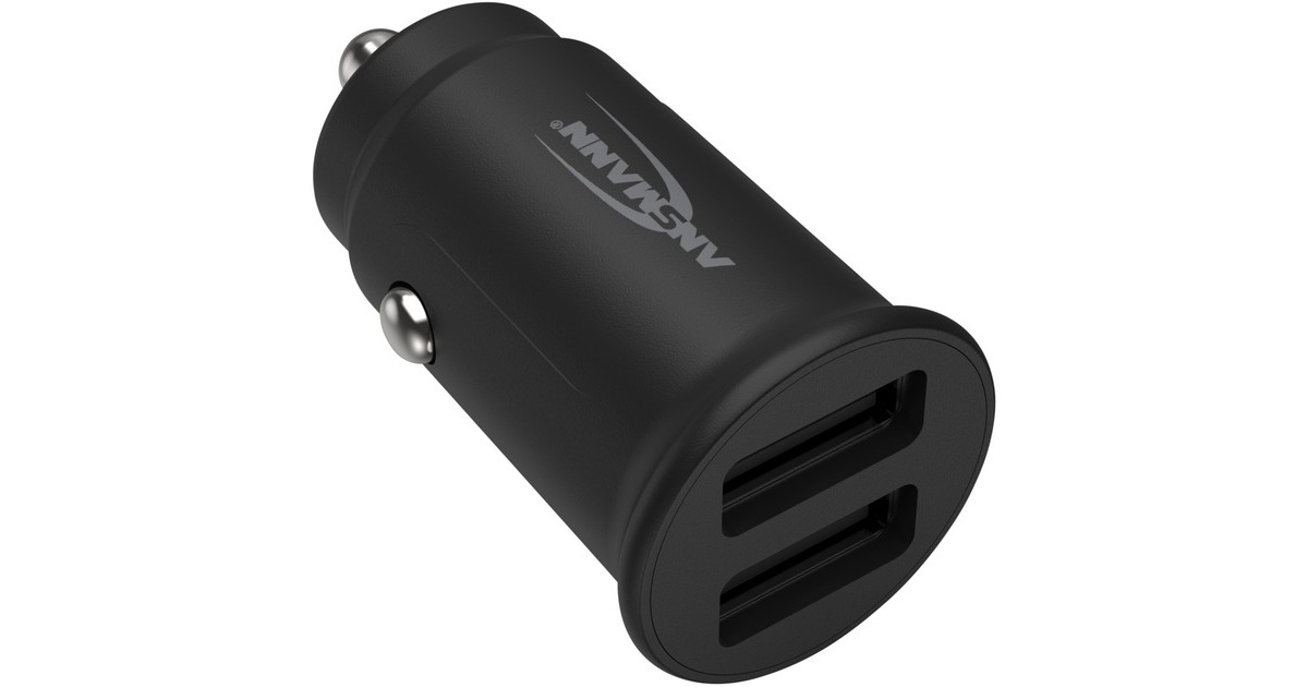 Ansmann In-Car-Charger CC212, Ladegerät(schwarz)