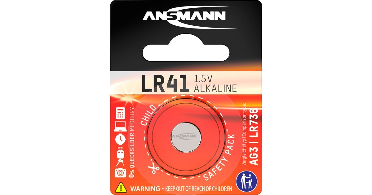 Ansmann LR41, Batterie