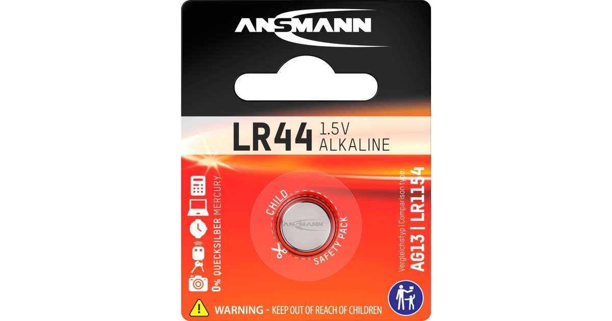Ansmann LR44, Batterie
