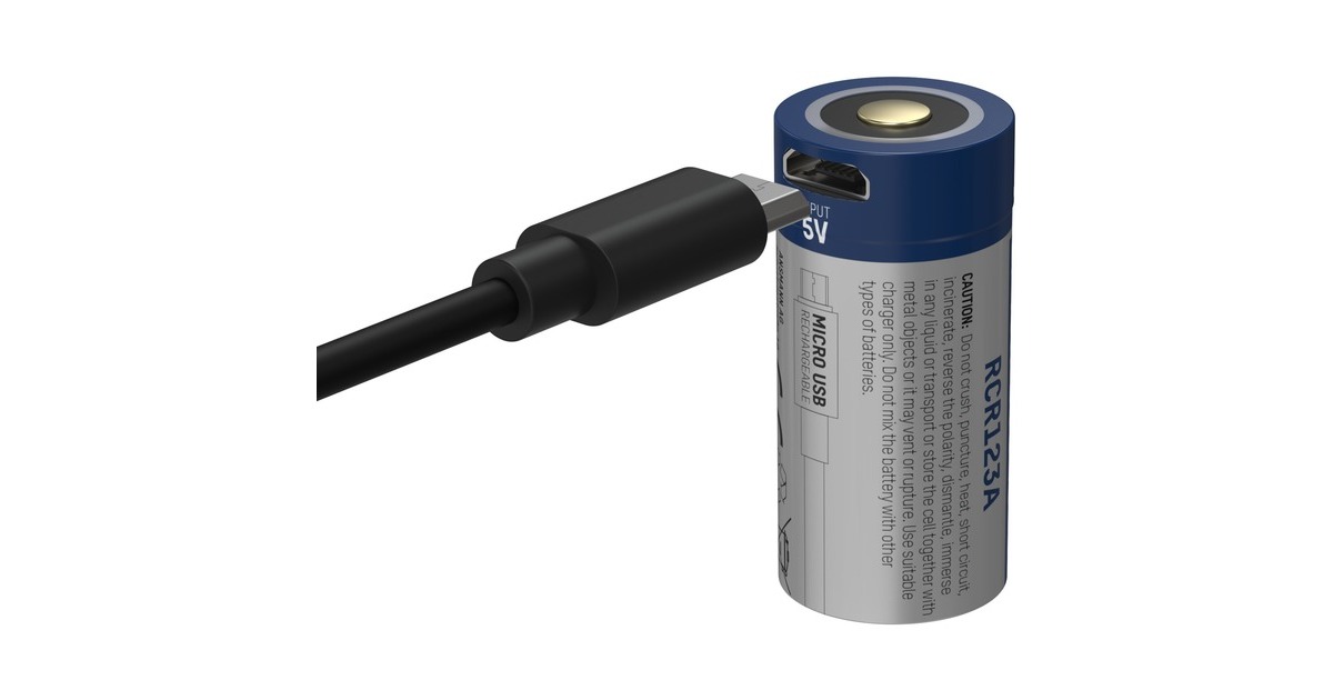 Ansmann Li-Ion Akku 16340 850mAh mit Ladebuchse
