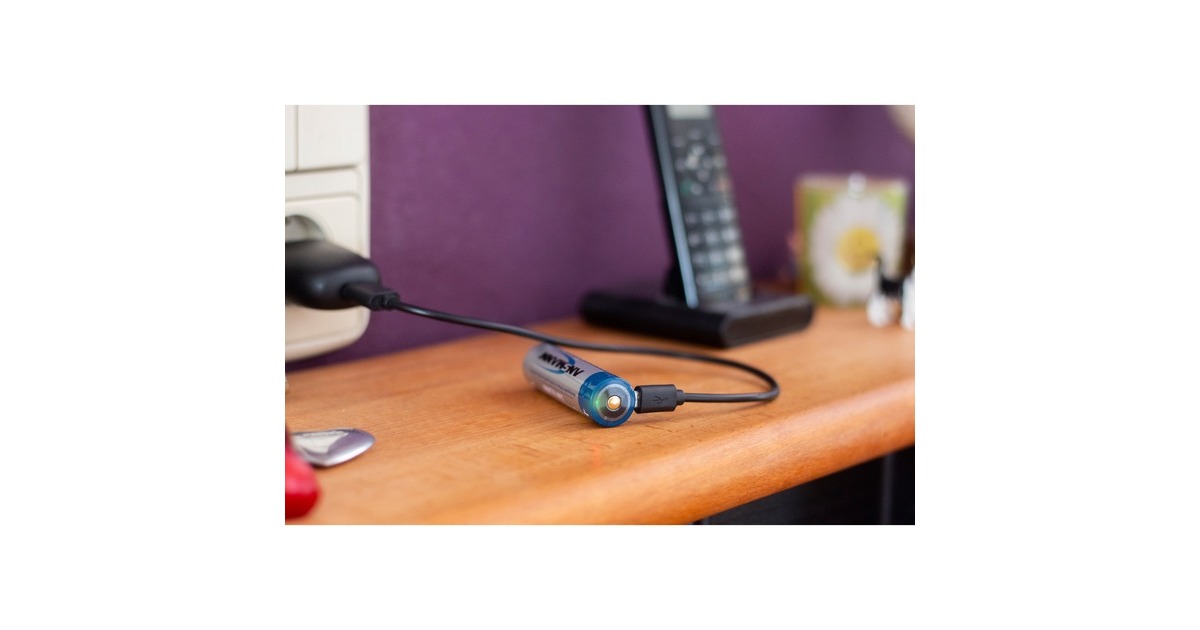 Ansmann Li-Ion Akku 18650 3400 mAh mit Micro-USB Ladebuchse(18650, 1 Stück)