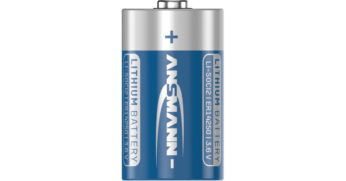 Ansmann Lithium-Thionylchlorid Batterie ER14250 / 1/2AA(1 Stück. ER14250)