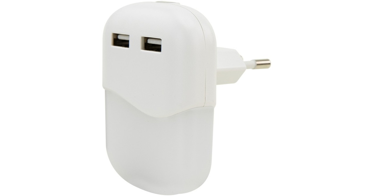 Ansmann NL15AC + 2USB, Nachtlicht(weiß)