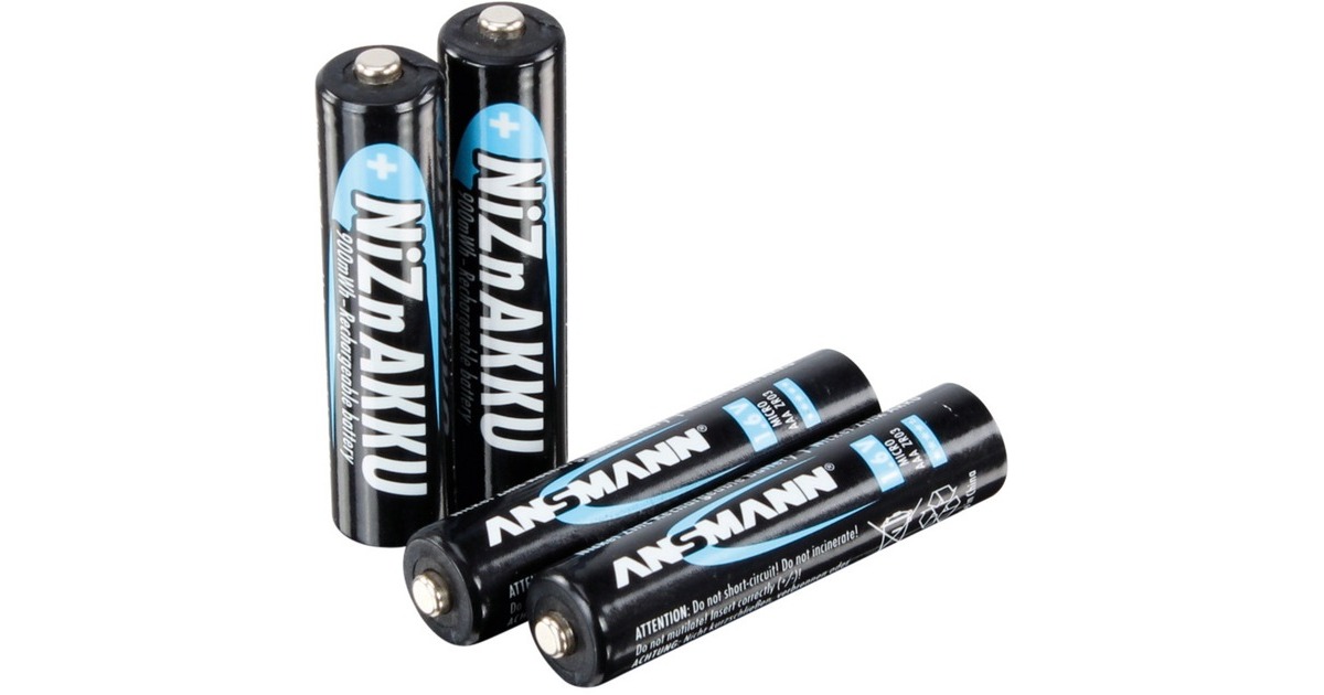 Ansmann NiZN Akku Micro AAA 900mWh 4er(4x AAA (Micro))