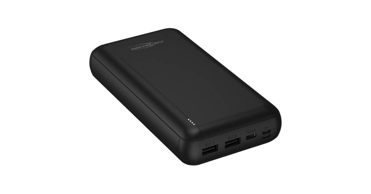 Ansmann Powerbank 30000 mAh PB212(schwarz, 30.000 mAh)